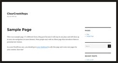 Desktop Screenshot of clearcreekreps.com