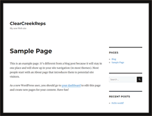 Tablet Screenshot of clearcreekreps.com